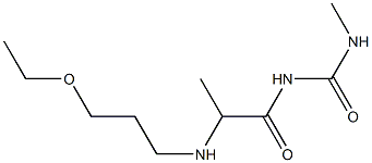 1-{2-[(3-ethoxypropyl)amino]propanoyl}-3-methylurea 化学構造式