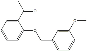 1-{2-[(3-methoxybenzyl)oxy]phenyl}ethanone Structure