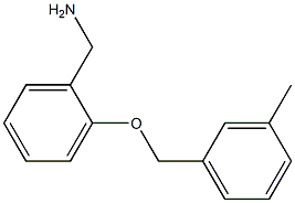 1-{2-[(3-methylbenzyl)oxy]phenyl}methanamine 化学構造式