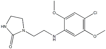 1-{2-[(4-chloro-2,5-dimethoxyphenyl)amino]ethyl}imidazolidin-2-one|