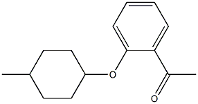 1-{2-[(4-methylcyclohexyl)oxy]phenyl}ethan-1-one 结构式