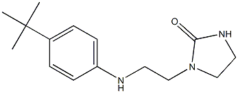 1-{2-[(4-tert-butylphenyl)amino]ethyl}imidazolidin-2-one 化学構造式