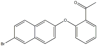 1-{2-[(6-bromonaphthalen-2-yl)oxy]phenyl}ethan-1-one Structure