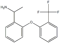 1-{2-[2-(trifluoromethyl)phenoxy]phenyl}ethan-1-amine Structure
