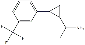 1-{2-[3-(trifluoromethyl)phenyl]cyclopropyl}ethan-1-amine Structure