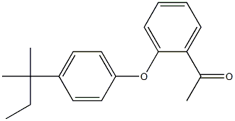 1-{2-[4-(2-methylbutan-2-yl)phenoxy]phenyl}ethan-1-one Structure