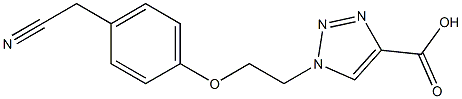 1-{2-[4-(cyanomethyl)phenoxy]ethyl}-1H-1,2,3-triazole-4-carboxylic acid