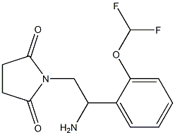 1-{2-amino-2-[2-(difluoromethoxy)phenyl]ethyl}pyrrolidine-2,5-dione