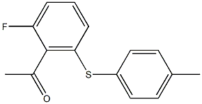 1-{2-fluoro-6-[(4-methylphenyl)sulfanyl]phenyl}ethan-1-one