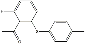 1-{2-fluoro-6-[(4-methylphenyl)sulfanyl]phenyl}ethan-1-one 结构式