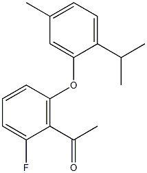 1-{2-fluoro-6-[5-methyl-2-(propan-2-yl)phenoxy]phenyl}ethan-1-one|