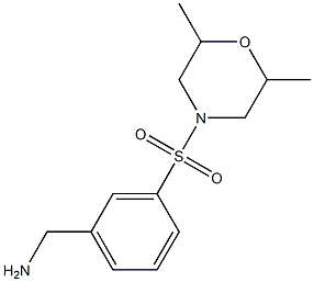  1-{3-[(2,6-dimethylmorpholin-4-yl)sulfonyl]phenyl}methanamine