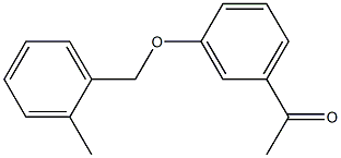 1-{3-[(2-methylphenyl)methoxy]phenyl}ethan-1-one 结构式