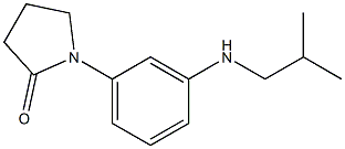 1-{3-[(2-methylpropyl)amino]phenyl}pyrrolidin-2-one Struktur