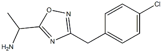 1-{3-[(4-chlorophenyl)methyl]-1,2,4-oxadiazol-5-yl}ethan-1-amine Structure
