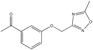 1-{3-[(5-methyl-1,2,4-oxadiazol-3-yl)methoxy]phenyl}ethan-1-one Structure