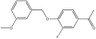 1-{3-fluoro-4-[(3-methoxyphenyl)methoxy]phenyl}ethan-1-one