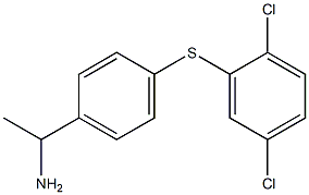 1-{4-[(2,5-dichlorophenyl)sulfanyl]phenyl}ethan-1-amine|