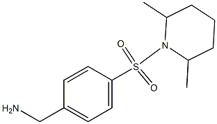 1-{4-[(2,6-dimethylpiperidin-1-yl)sulfonyl]phenyl}methanamine