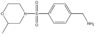 1-{4-[(2-methylmorpholin-4-yl)sulfonyl]phenyl}methanamine Structure