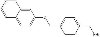 1-{4-[(2-naphthyloxy)methyl]phenyl}methanamine Structure