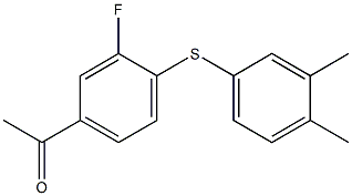1-{4-[(3,4-dimethylphenyl)sulfanyl]-3-fluorophenyl}ethan-1-one