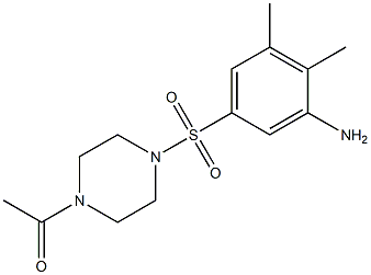 1-{4-[(3-amino-4,5-dimethylbenzene)sulfonyl]piperazin-1-yl}ethan-1-one