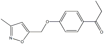 1-{4-[(3-methyl-1,2-oxazol-5-yl)methoxy]phenyl}propan-1-one Structure