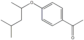 1-{4-[(4-methylpentan-2-yl)oxy]phenyl}ethan-1-one,,结构式