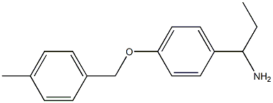 1-{4-[(4-methylphenyl)methoxy]phenyl}propan-1-amine Struktur