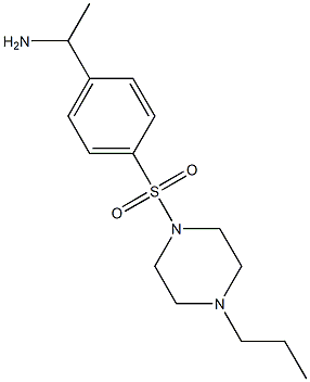 1-{4-[(4-propylpiperazine-1-)sulfonyl]phenyl}ethan-1-amine Structure