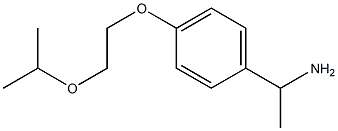 1-{4-[2-(propan-2-yloxy)ethoxy]phenyl}ethan-1-amine 结构式