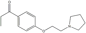 1-{4-[2-(pyrrolidin-1-yl)ethoxy]phenyl}propan-1-one Structure