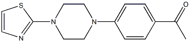 1-{4-[4-(1,3-thiazol-2-yl)piperazin-1-yl]phenyl}ethan-1-one Structure