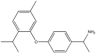 1-{4-[5-methyl-2-(propan-2-yl)phenoxy]phenyl}ethan-1-amine Structure