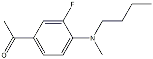 1-{4-[butyl(methyl)amino]-3-fluorophenyl}ethan-1-one Struktur