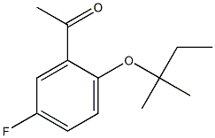 1-{5-fluoro-2-[(2-methylbutan-2-yl)oxy]phenyl}ethan-1-one Structure