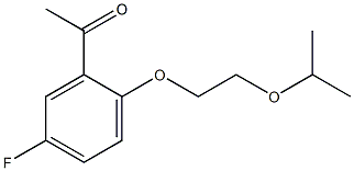 1-{5-fluoro-2-[2-(propan-2-yloxy)ethoxy]phenyl}ethan-1-one Struktur