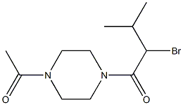 1-acetyl-4-(2-bromo-3-methylbutanoyl)piperazine