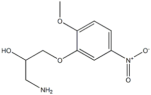 1-amino-3-(2-methoxy-5-nitrophenoxy)propan-2-ol Structure