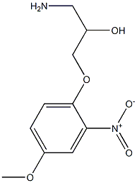 1-amino-3-(4-methoxy-2-nitrophenoxy)propan-2-ol Structure