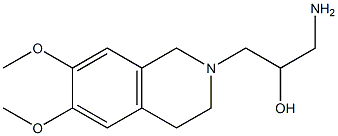 1-amino-3-(6,7-dimethoxy-1,2,3,4-tetrahydroisoquinolin-2-yl)propan-2-ol Structure