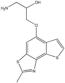 1-amino-3-[(2-methylthieno[2,3-e][1,3]benzothiazol-5-yl)oxy]propan-2-ol Structure