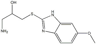 1-amino-3-[(6-methoxy-1H-1,3-benzodiazol-2-yl)sulfanyl]propan-2-ol