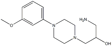 1-amino-3-[4-(3-methoxyphenyl)piperazin-1-yl]propan-2-ol Structure