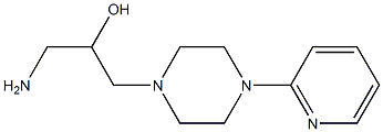 1-amino-3-[4-(pyridin-2-yl)piperazin-1-yl]propan-2-ol Structure