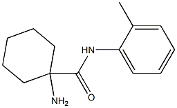 1-amino-N-(2-methylphenyl)cyclohexanecarboxamide,,结构式