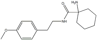 1-amino-N-[2-(4-methoxyphenyl)ethyl]cyclohexanecarboxamide Structure