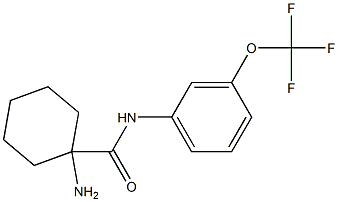 1-amino-N-[3-(trifluoromethoxy)phenyl]cyclohexane-1-carboxamide Structure