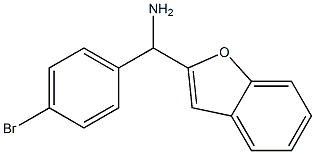 1-benzofuran-2-yl(4-bromophenyl)methanamine 化学構造式